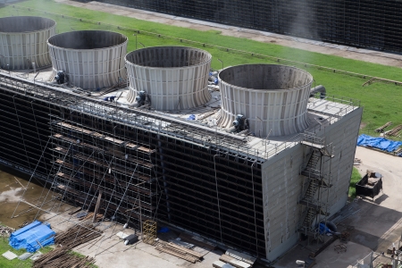 Cooling tower of power plant の写真素材