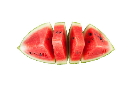 Watermelon on a white backgroundの写真素材