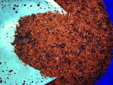 Cobalt nitrate dangerous chemical in factoryの写真素材