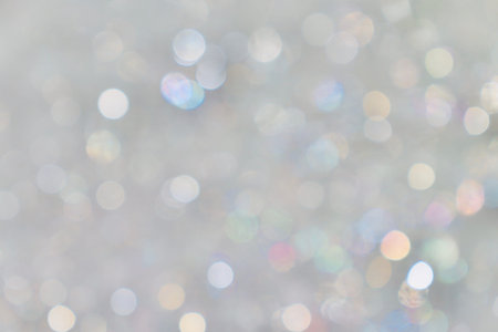 White bokeh images made of bubbles