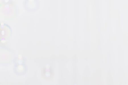 Blurred images of bubbles in white tonesの写真素材