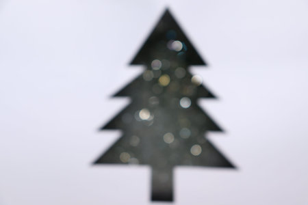 Bokeh and blur the green christmasの写真素材