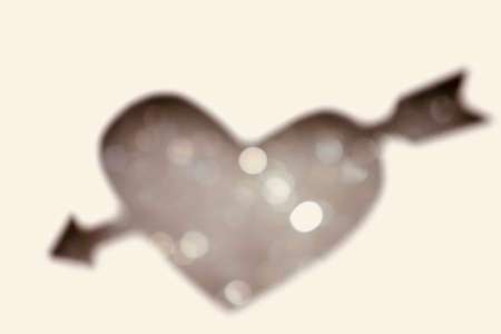 Bokeh pattern and blur the heart made of bubblesの写真素材