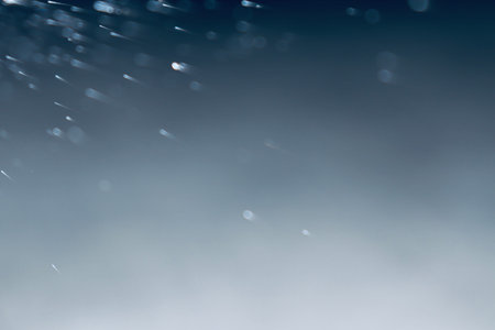 Bokeh images and blur of water droplets