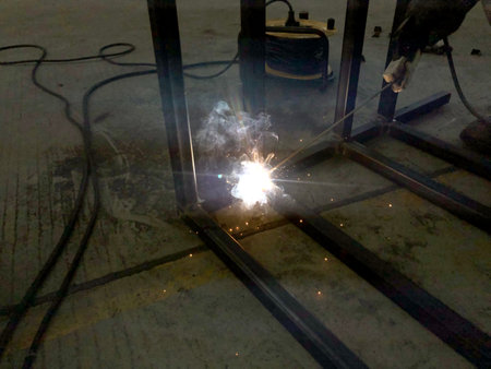 Maintenance by welding the steel in the factory