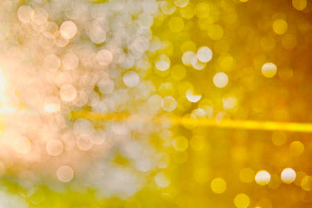 Blurred images and bokeh made from water dropletsの写真素材