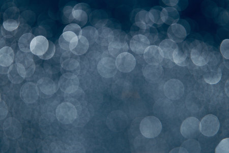 Blurred images and bokeh made from water droplets