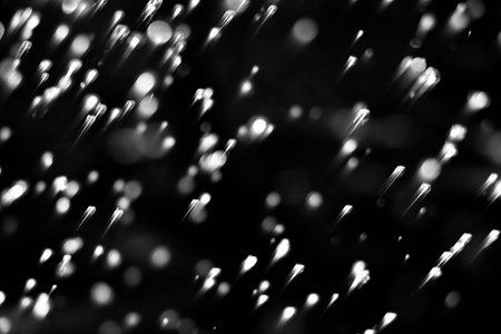 Blurred images and bokeh made from water droplets