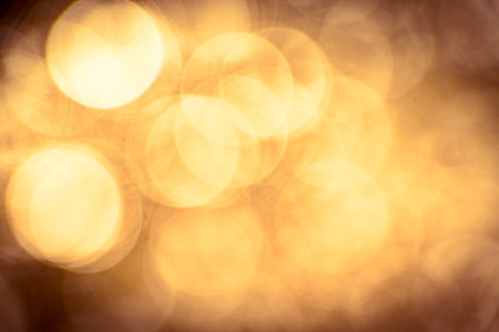 Blurred images and bokeh made from water droplets