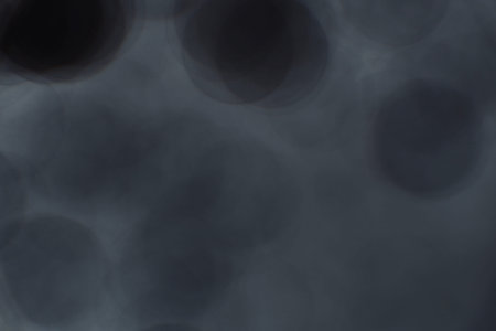 Blurred images and bokeh made from water droplets