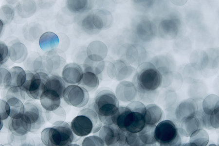 Blurred images and bokeh made from water dropletsの写真素材