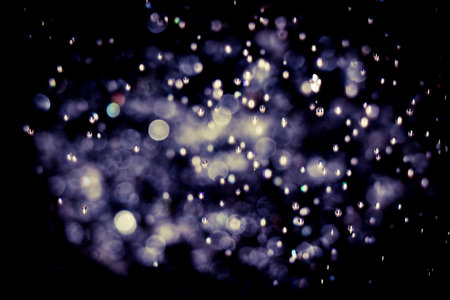 Pattern of blur and bokeh made from water droplets