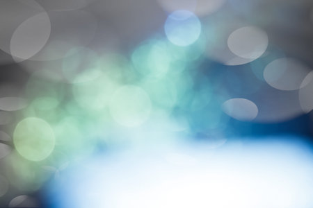 bokeh from the lights cool tone