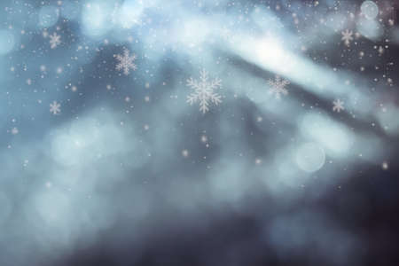 Bokeh Christmas and red backgroundの写真素材