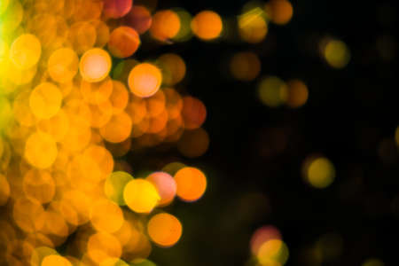 orange bokeh from light for backgroundの写真素材