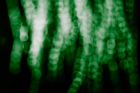 Green bokeh from light for backgroundの写真素材
