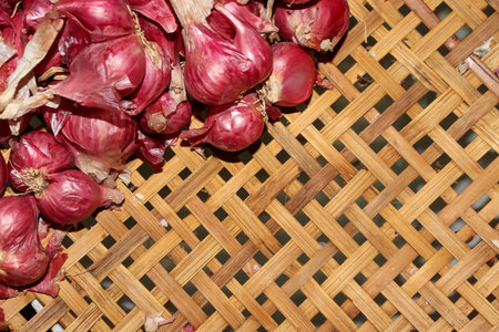 Red and organically grown Shallot