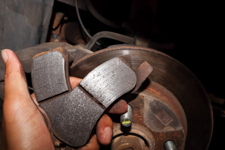 Maintenance of vehicle brakes and noisyの写真素材
