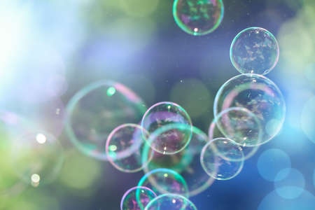 photo of bubble and backgroundの写真素材