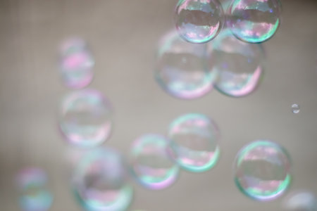 photo of bubble and backgroundの写真素材