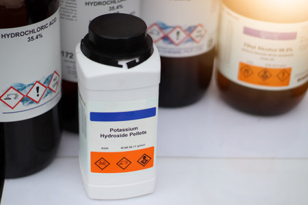 potassium hydroxide pellets, laboratory chemicals and hazards