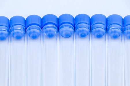 test tubes in the laboratory for science or medicine