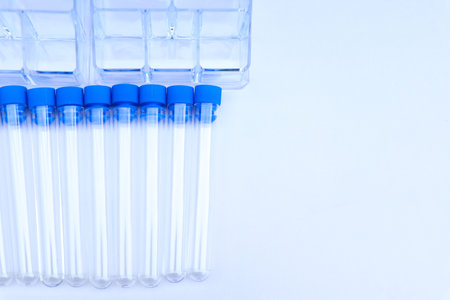 test tubes in the laboratory for science or medicine