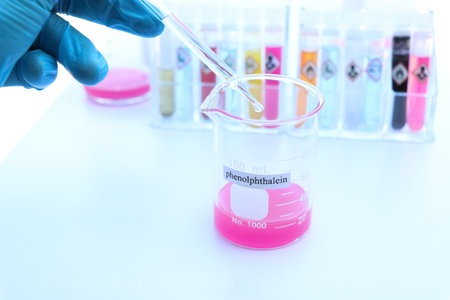 phenolphthalein  use in laboratory or science education