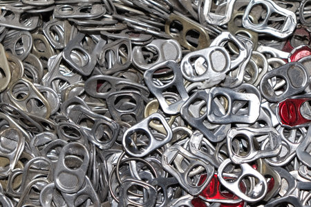 Aluminum material from cans to make prosthetic legs, collect many pieces