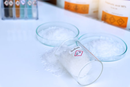 sodium powder used in laboratory test or industry