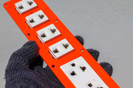 Outlet is an electrical device that acts as a connection point for electricity to flow through, electrical connection equipmentの写真素材