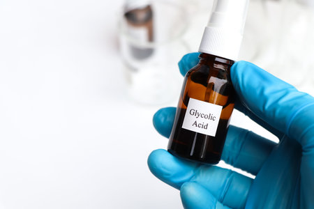 Glycolic Acid is a chemical ingredient in beauty product, chemicals used in laboratory.