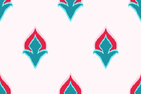 illustration ,Ikat printing textile pattern wallpaper, abstract for textile design
