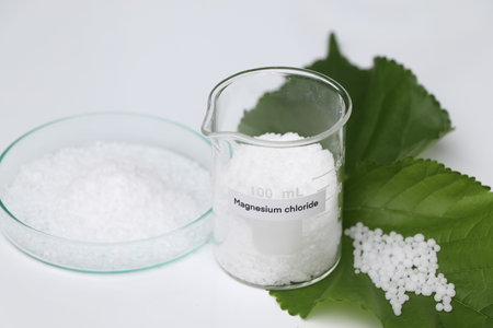 Magnesium chloride in glass, chemical in the laboratory and industry, Chemicals used in the analysis