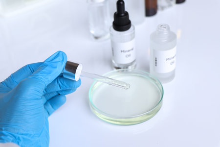 mineral oil in a bottle, chemical ingredient in beauty product, skin care products