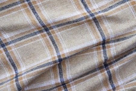 fabric samples and patterns on the surface and free space for backgroundの写真素材