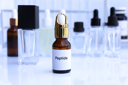 peptide in a bottle, chemical ingredient in beauty product, skin care products