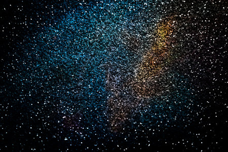 bokeh of lights on the background, wallpaper background and free spaceの写真素材