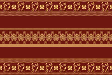 Illustrations, tribal pattern design, wallpaper printing or textile, line abstractの写真素材