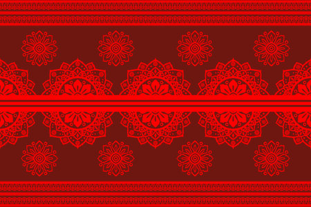 Illustrations, tribal pattern design, wallpaper printing or textile, line abstractの写真素材