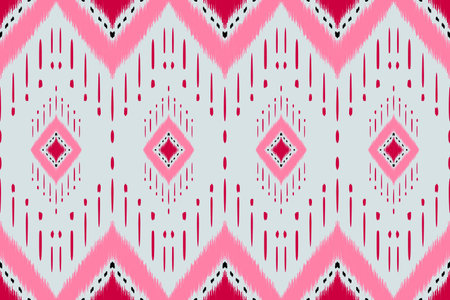 Illustrations, tribal pattern design, wallpaper printing or textile, line abstractの写真素材
