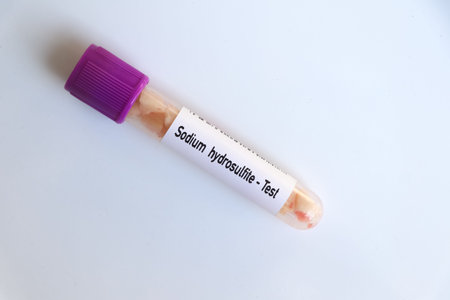 Sodium hydrosulfite, food sample to analyze in the laboratory, Food in test tube