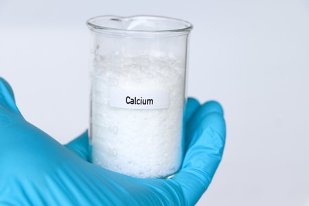 Calcium fertilizer, Experimenting with chemical fertilizers for agriculture, scientific experimentの写真素材