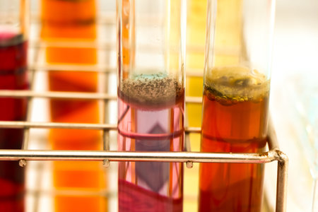 Culture Media in bottle, Culture media used in laboratory, Scientific and medical experiments