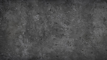 Grunge background or texture. Dark grey concrete wall with cracksの写真素材