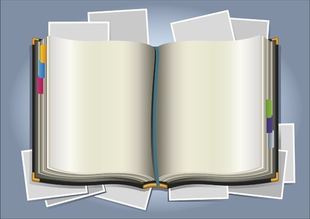 book and photoのイラスト素材