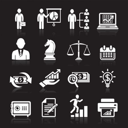 Business icons, management and human resources set2  のイラスト素材