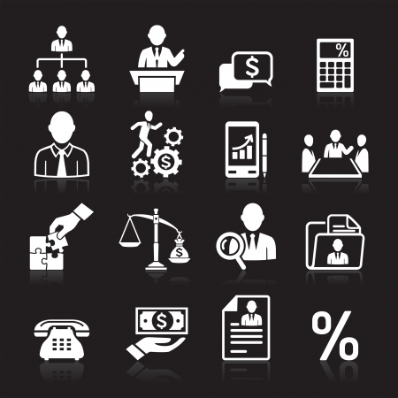 Business icons, management and human resources set3  のイラスト素材