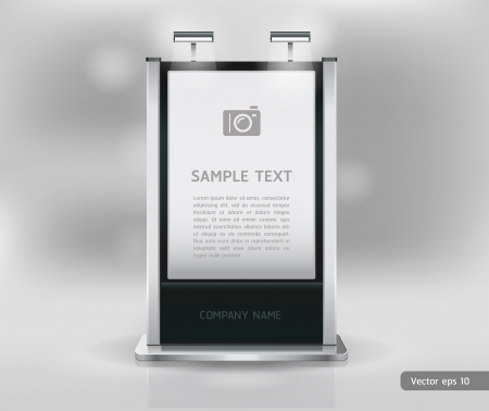 Trade exhibition stand display. Vector.のイラスト素材
