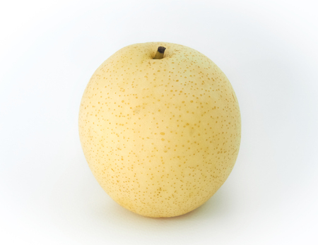Chinese pear isolated on white background.の写真素材